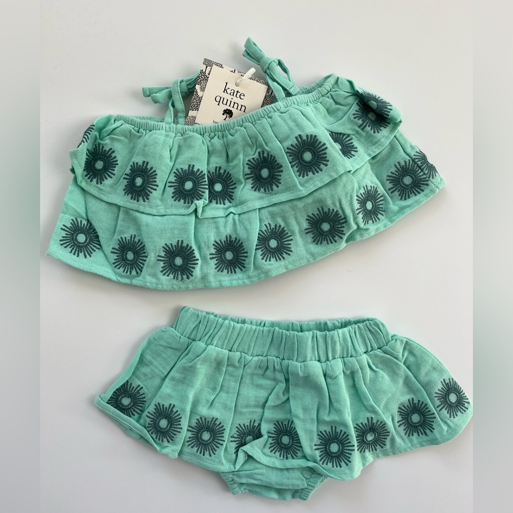 Kate Quinn Chic Boho Teal Floral Set